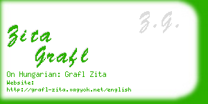 zita grafl business card